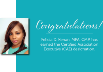Felicia D. Kenan receives her CAE designation