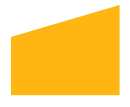 Yellow shape with four sides icon